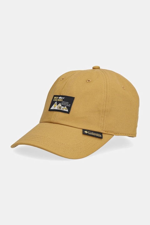 Columbia czapka z daszkiem bawełniana Provisions Ball Cap kolor brązowy z aplikacją 2096351 - zdjęcie produktu nr 1