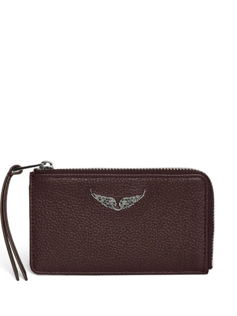 Zadig&Voltaire grained leather card holder - Purple - zdjęcie produktu nr 2