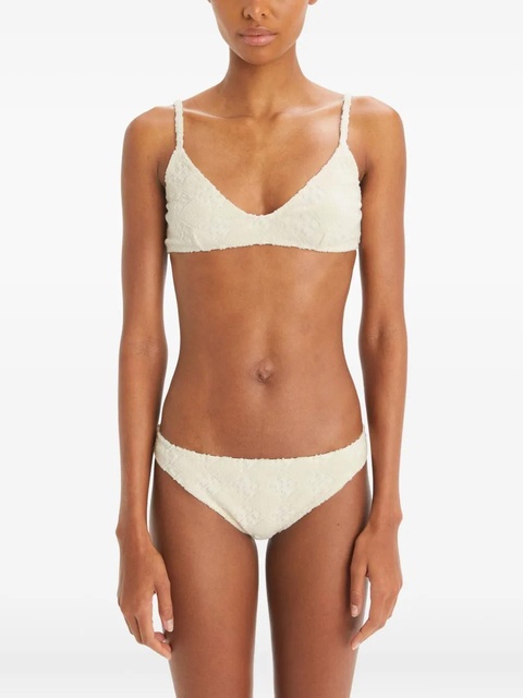 Tory Burch Terry bikini top - Neutrals - zdjęcie produktu nr 2