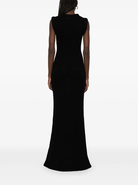 Aya Muse ribbed-knit maxi dress - Black - zdjęcie produktu nr 2