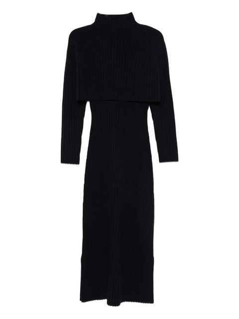 Maje ribbed high-neck dress - Blue - zdjęcie produktu nr 1