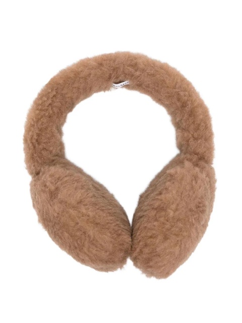 Max Mara logo-patch earmuffs - Brown - zdjęcie produktu nr 1