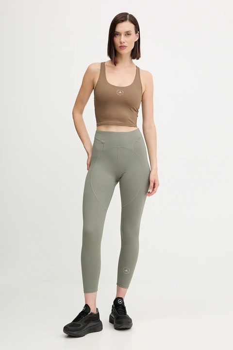 adidas by Stella McCartney top treningowy kolor brązowy JW1998 - zdjęcie produktu nr 2