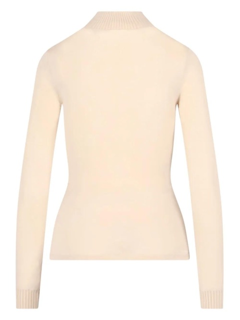 Courrèges logo-patch roll-neck top - Pink - zdjęcie produktu nr 2