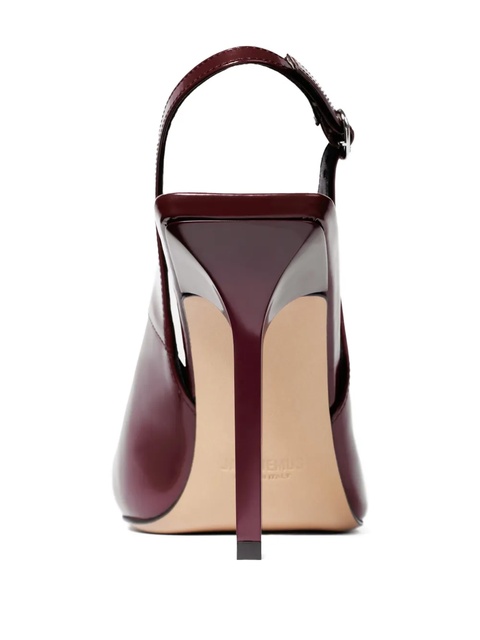 Jacquemus 100mm Cubisto bow-slingback pumps - Red - zdjęcie produktu nr 2