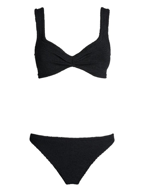 Hunza G Juno twist-detail bikini - Black - zdjęcie produktu nr 1
