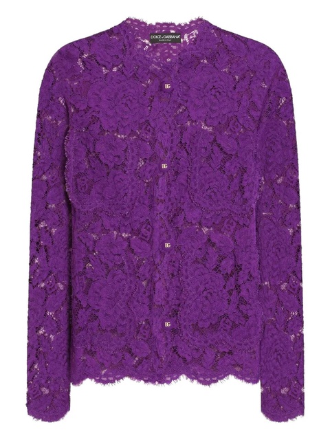 Dolce & Gabbana DNA Cordonetto floral lace jacket - Purple - zdjęcie produktu nr 2