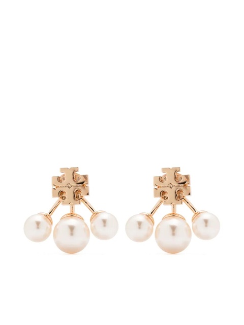 Tory Burch Kira pearl front-back earrings - Gold - zdjęcie produktu nr 1