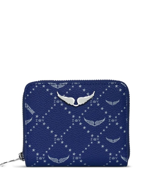 Zadig&Voltaire logo-plaque zip wallet - Blue - zdjęcie produktu nr 1