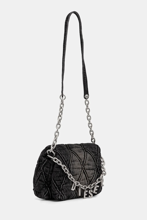 Diesel torebka jeansowa CHARM-D CHARM-D kolor czarny X09597.P6330 - zdjęcie produktu nr 2
