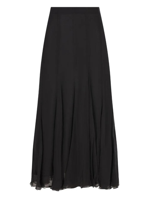 Chloé ruffled flared maxi skirt - Black - zdjęcie produktu nr 2