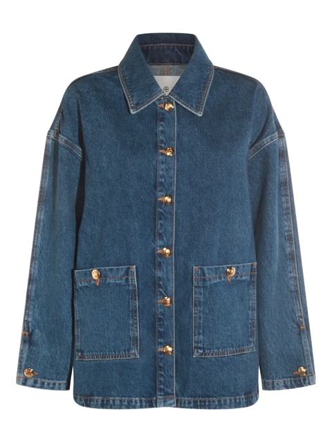 ANINE BING patch-pocket denim jacket - Blue - zdjęcie produktu nr 1