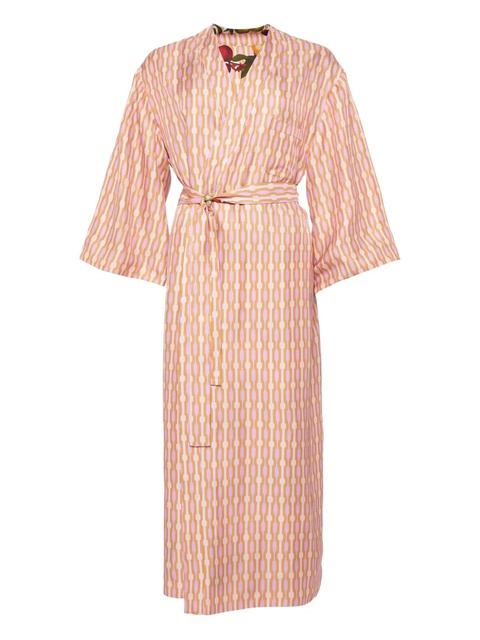 ERES Saveur fruit-print chain-pattern reversible robe - Pink - zdjęcie produktu nr 1