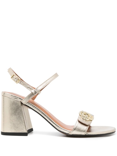 Maje 85mm metallic leather sandals - Gold - zdjęcie produktu nr 1