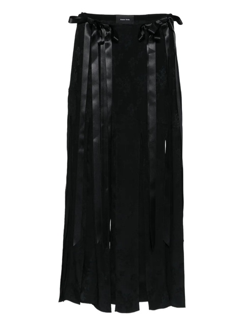 Simone Rocha bow-details midi skirt - Black - zdjęcie produktu nr 1