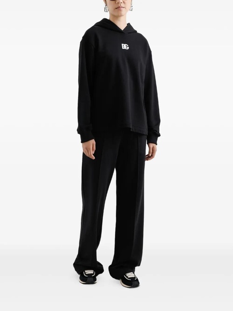 Dolce & Gabbana logo-detail cotton hoodie - Black - zdjęcie produktu nr 1