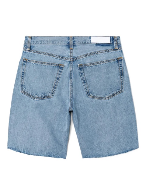 RE/DONE 90s Comfort frayed-hem denim shorts - Blue - zdjęcie produktu nr 2