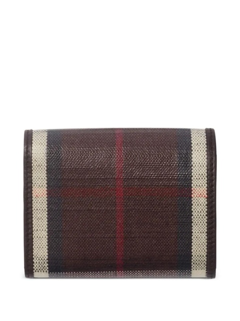 Burberry Highlands compact leather wallet - Red - zdjęcie produktu nr 1
