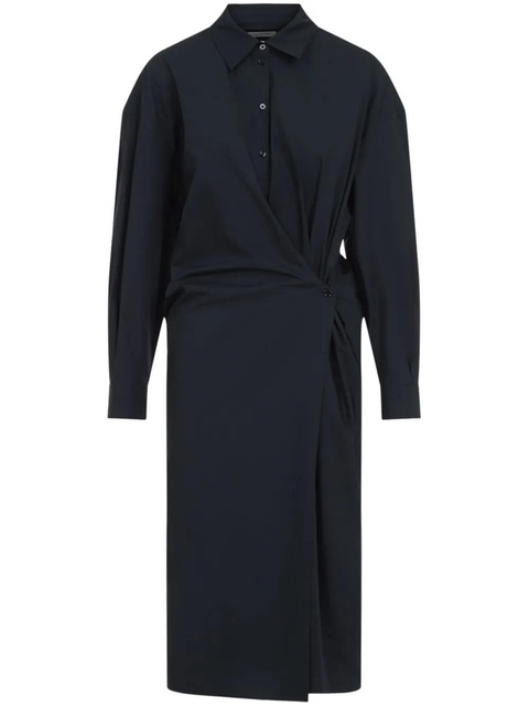 LEMAIRE draped midi dress - Black - zdjęcie produktu nr 1