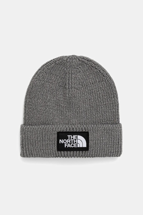 The North Face czapka TNF Logo Box kolor szary NF0A8CHEDYY1 - zdjęcie produktu nr 1