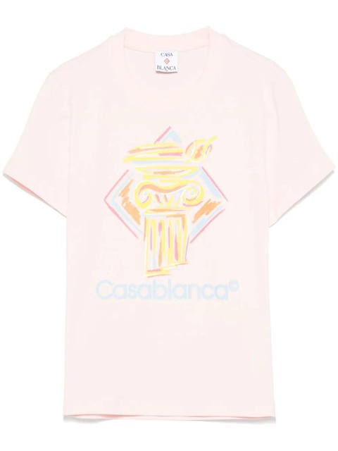 Casablanca Diamond Column-printed T-shirt - Pink - zdjęcie produktu nr 1