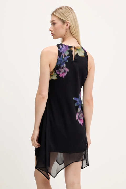 Desigual sukienka NALA kolor czarny mini rozkloszowana 25WWVW30 - zdjęcie produktu nr 2