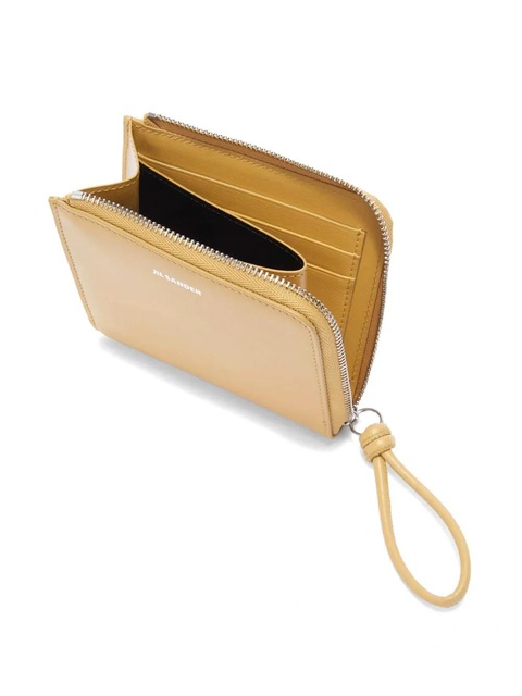 Jil Sander leather logo-print purse - Yellow - zdjęcie produktu nr 2