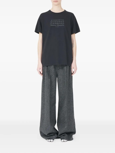 Maison Margiela logo cotton T-shirt - Black - zdjęcie produktu nr 2