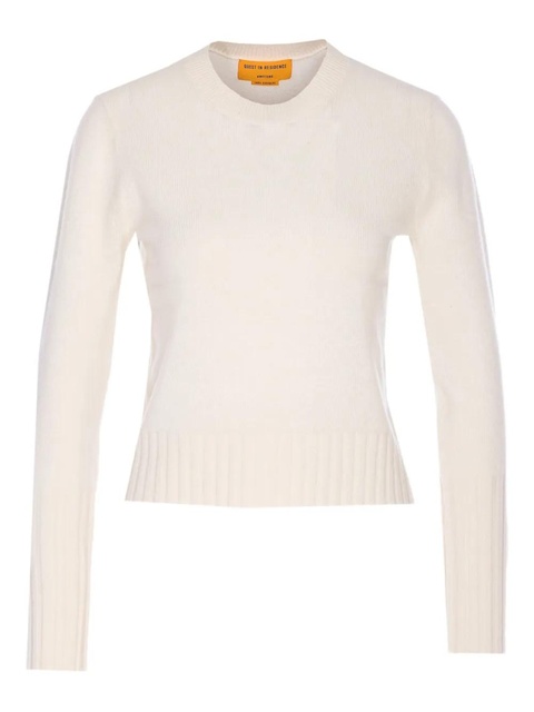 Guest In Residence crew-neck cashmere sweater - White - zdjęcie produktu nr 1