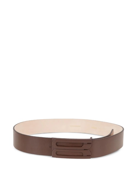 Victoria Beckham logo-plaque leather belt - Brown - zdjęcie produktu nr 1