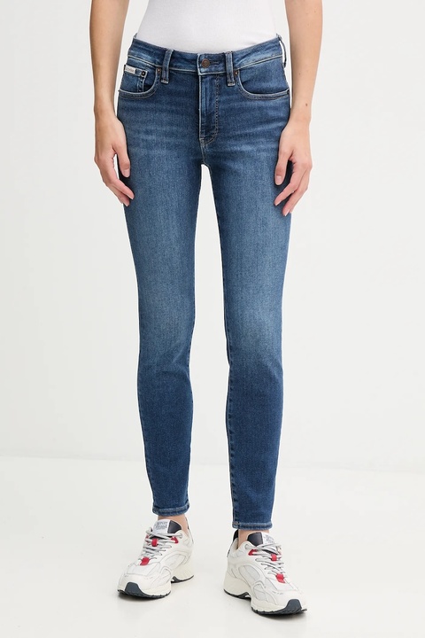 Calvin Klein Jeans jeansy damskie kolor granatowy LV047D903G - zdjęcie produktu nr 1