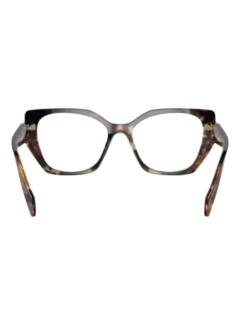 Prada Eyewear geometric-frame glasses - Brown - zdjęcie produktu nr 1
