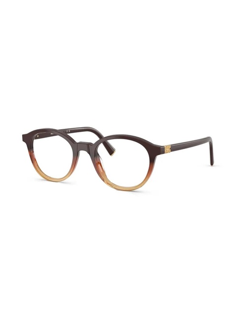 Miu Miu Eyewear round-frame glasses - Brown - zdjęcie produktu nr 2