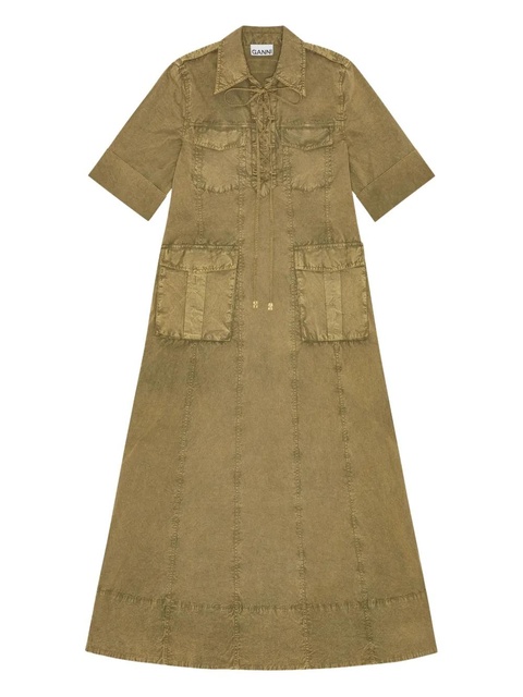 GANNI denim midi dress - Green - zdjęcie produktu nr 1