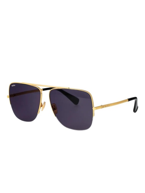Max Mara Eyewear pilot-frame sunglasses - Gold - zdjęcie produktu nr 1