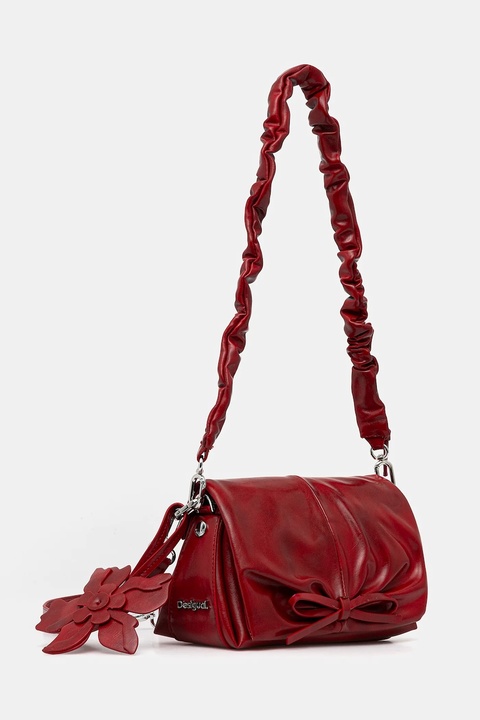 Desigual torebka REPRISE RED VALENTI kolor czerwony 25WAXPC8 - zdjęcie produktu nr 2