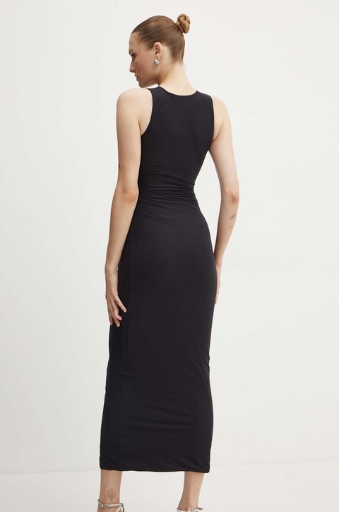 Guess sukienka KIM kolor czarny maxi dopasowana W4YK0J KCDE0 - zdjęcie produktu nr 2