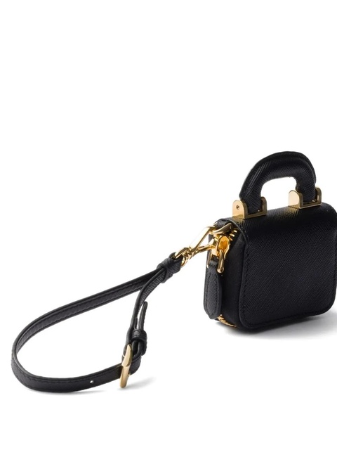 Prada Saffiano leather AirPods case - Black - zdjęcie produktu nr 2