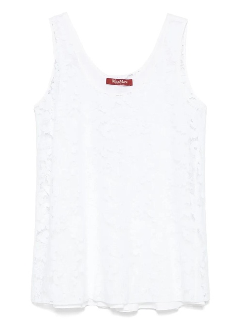 Max Mara lace-detailing top - White - zdjęcie produktu nr 1