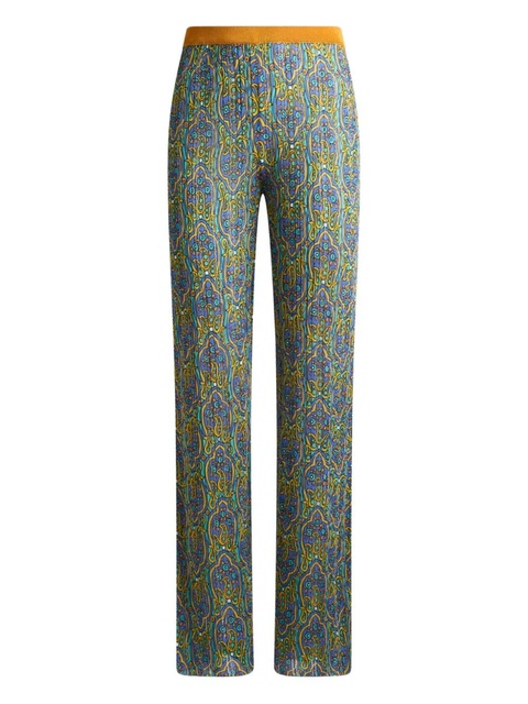 ETRO printed knitted trousers - Blue - zdjęcie produktu nr 1