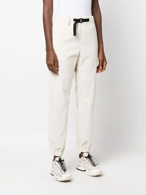 Moncler Grenoble logo-patch belted track pants - White - zdjęcie produktu nr 2