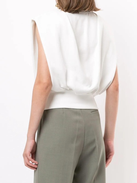 3.1 Phillip Lim French Terry sleeveless top - White - zdjęcie produktu nr 2