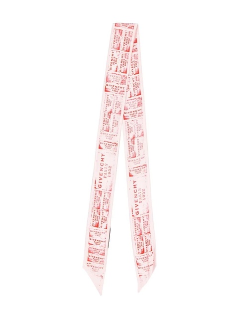 Givenchy logo-stamp silk scarf - Pink - zdjęcie produktu nr 1