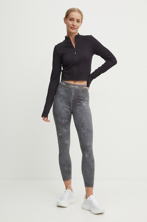 Calvin Klein Performance bluza treningowa kolor czarny gładka - zdjęcie produktu nr 2