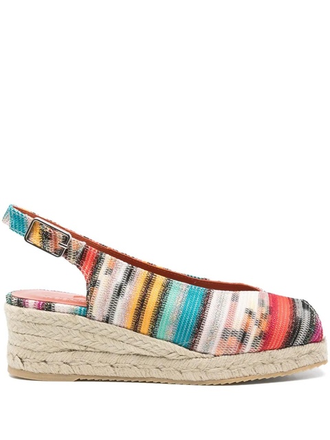 Missoni 45mm striped espadrilles - Red - zdjęcie produktu nr 1