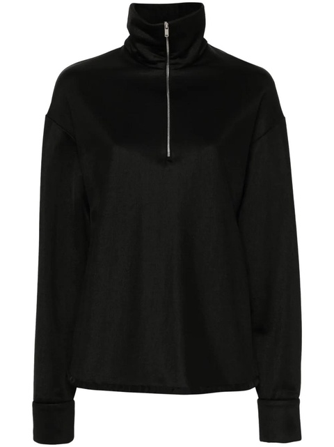 Jil Sander half-zipped sweatshirt - Black - zdjęcie produktu nr 1