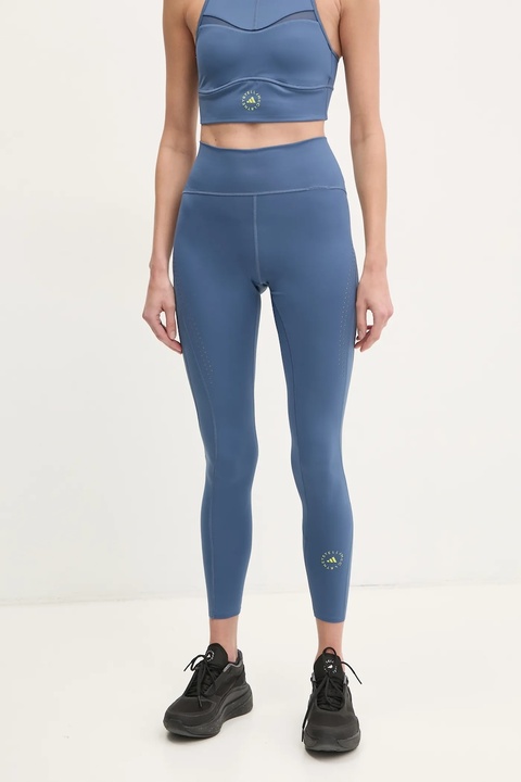 adidas by Stella McCartney legginsy treningowe TruePurpose Optime kolor niebieski gładkie JJ0128 - zdjęcie produktu nr 1