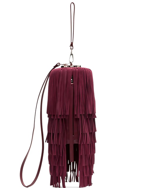 Casadei Pon Pon clutch bag - Red - zdjęcie produktu nr 1