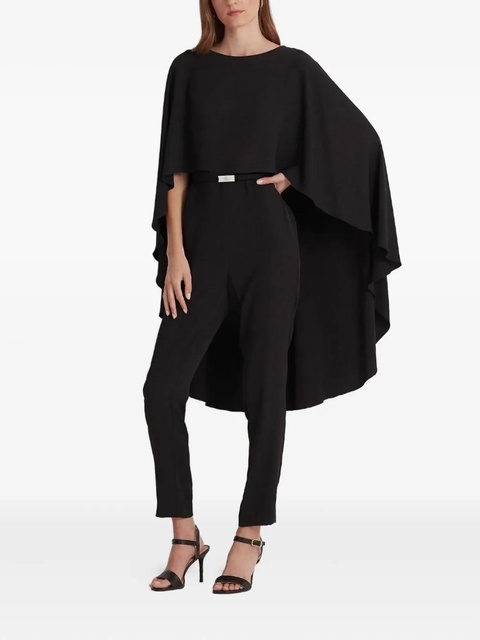 Lauren Ralph Lauren belted crew-neck jumpsuit - Black - zdjęcie produktu nr 1