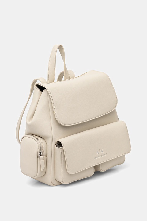Armani Exchange plecak damski kolor beżowy mały gładki XW001923 AF12589 - zdjęcie produktu nr 2